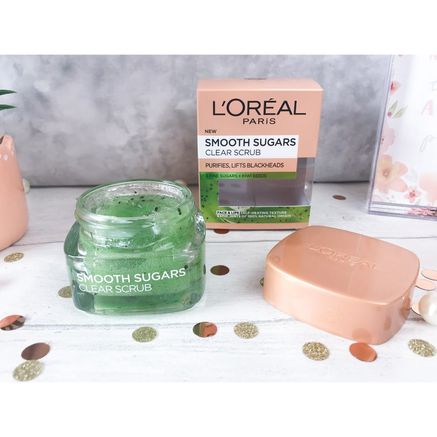 L'Oreal Smooth Sugars Clearing Scrub With Kiwi Seeds - 50ml
