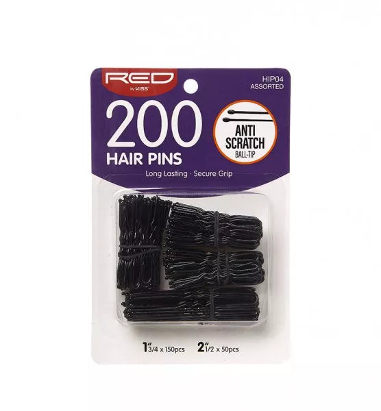RED BY KISS: 200PC HAIR PINS - ASSORTED