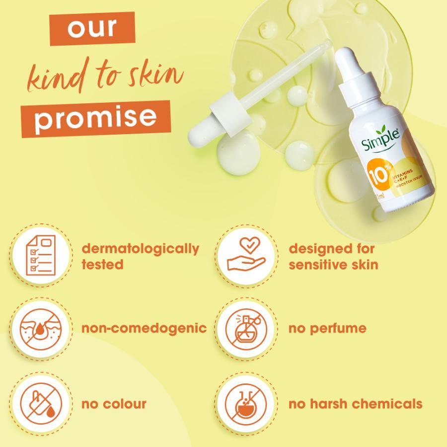 Simple Booster Serum 10% Vitamin C+E+F 30 ML - Iconic and class