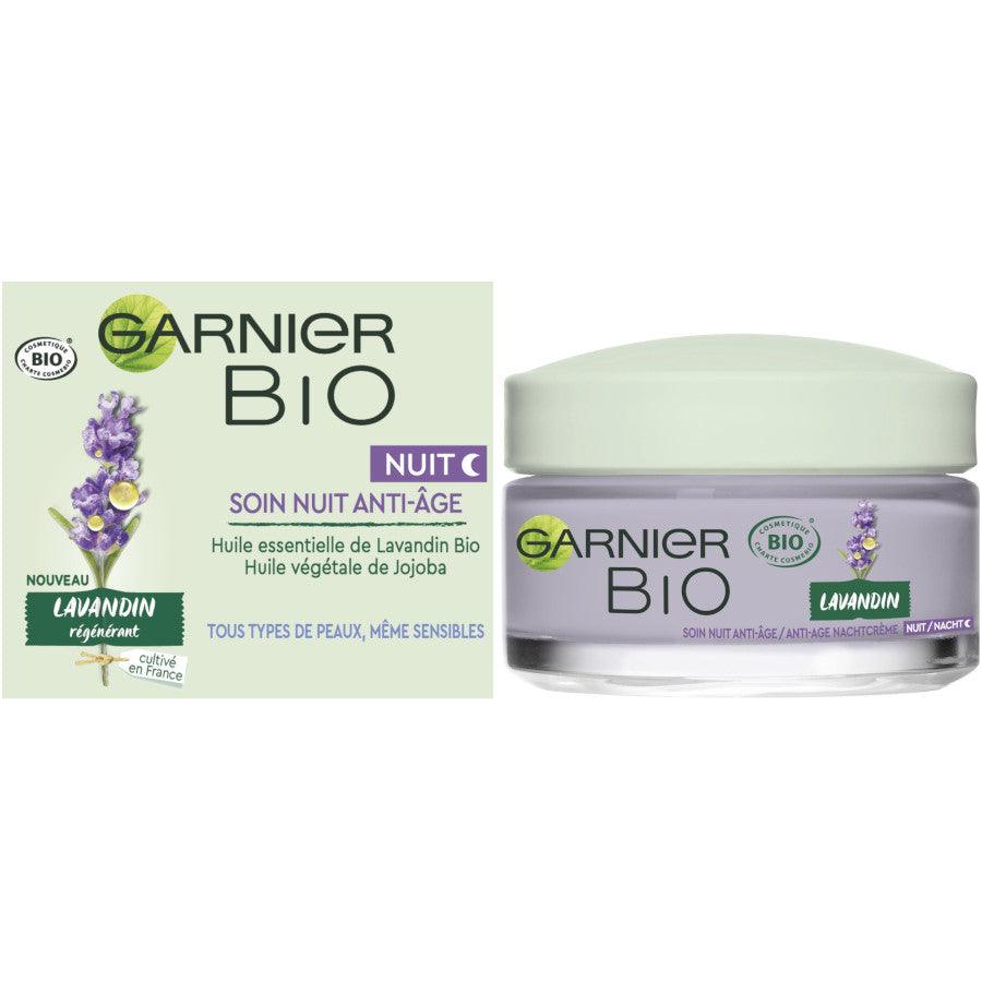 50ml - Regenerating Cream Anti-Age Garnier Bio Iconic Night and class – Lavender