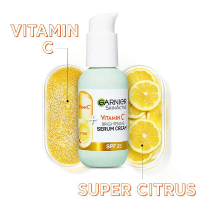 Garnier SkinActive Vitamin C 2in1 Brightening Serum Cream SPF 25 50ml