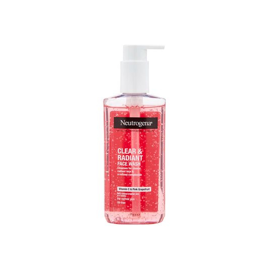 NEUTROGENA CLEAR AND RADIANT 200ML FACE WASH P/GRAPE