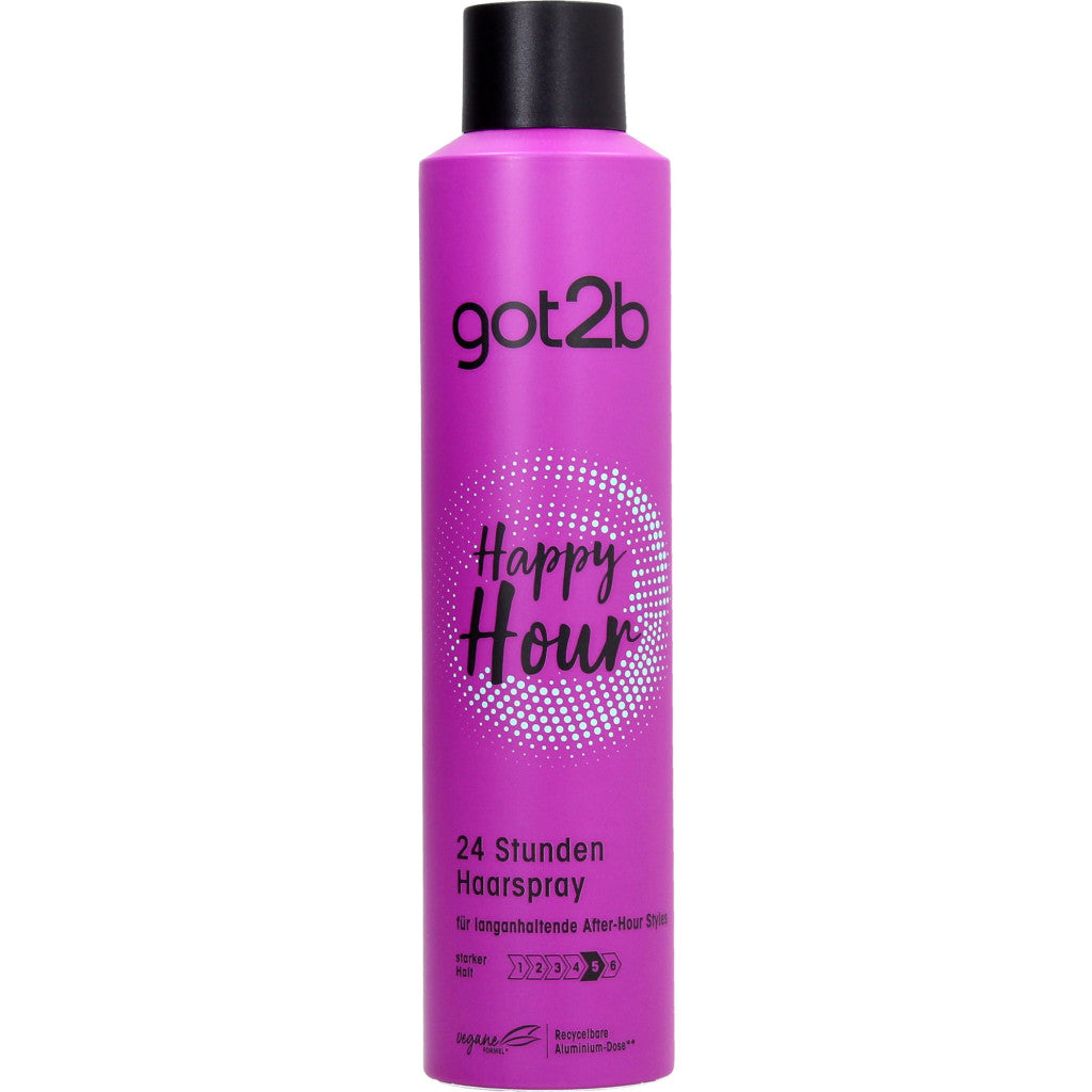 SCHWARZKOPF GOT2B 300ML 24H HAIR SPRAY HAPPY HOUR – Iconic and class