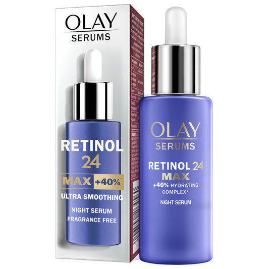 Olay Serums Retinol24 Max +40% Ultra Smoothing Fragrance-Free Night Serum - 40ml