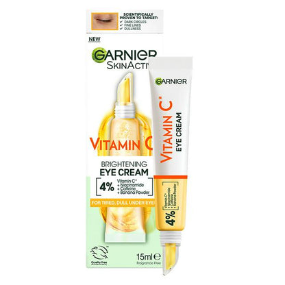 Garnier Brightening 4% Vitamin C, Niacinamide, Caffeine & Banana Powder Eye Cream 15ml