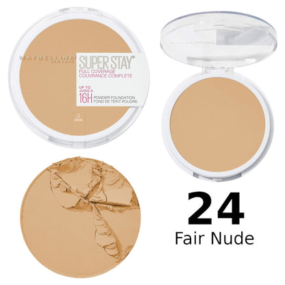 Maybelline Super Stay Full Coverage Powder Foundation Makeup, Matte Finish