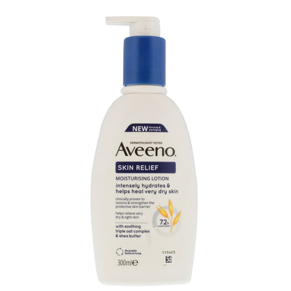 AVEENO 300ML SKIN RELIEF LOTION SHEA