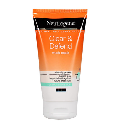 NEUTROGENA CLEAR & DEFEND 150ML WASH /MASK