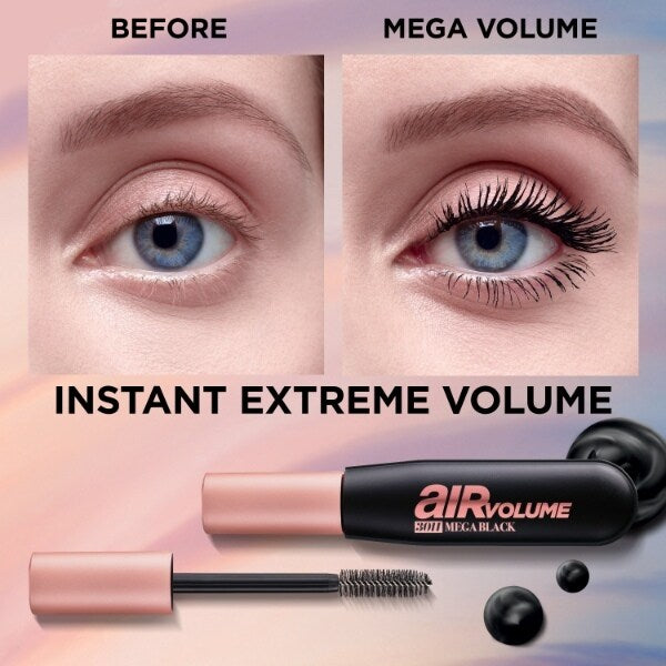 L’Oréal Paris Air Volume 30h Mega Black Volumising Smudge Resistant Mascara