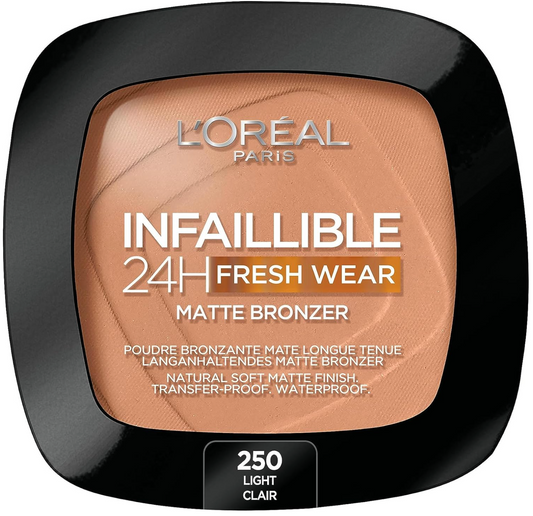 L'Oreal Paris Infaillible 24HR Fresh Wear Matte Bronzer 250 Light Clair