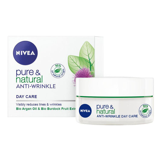 Nivea Pure & Natural Anti-Wrinkle Day Cream - 50ml - Iconic and class