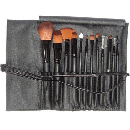 LyDia Black Makeup Brush Set with Case - Iconic and class