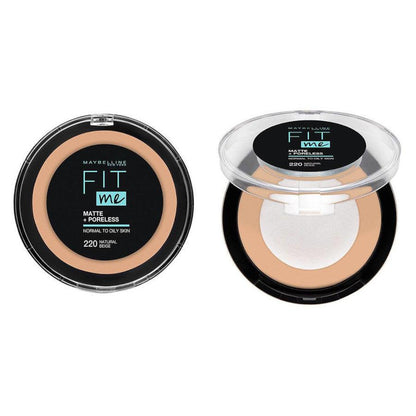 Maybelline Fit Me Matte + Poreless Mattifying Powder - 220 Natural Beige - Iconic and class