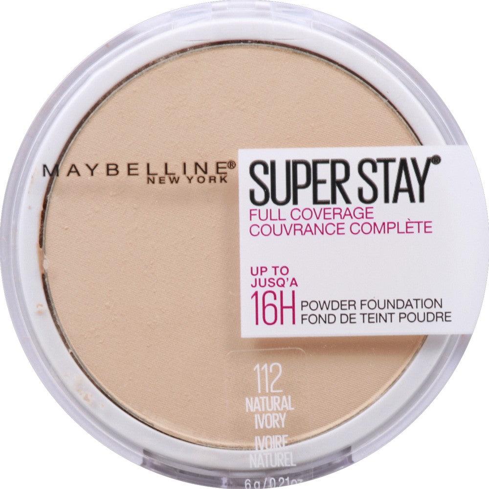 Maybelline Super Stay Full Coverage Powder Foundation Makeup, Matte Finish - Iconic and class