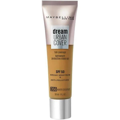 MAYBELLINE DREAM URBAN COVER FOUNDATION, 356 WARM COCONUT - Iconic and class