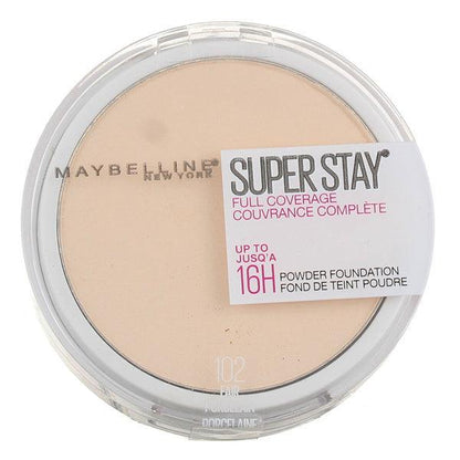 Maybelline Super Stay Full Coverage Powder Foundation Makeup, Matte Finish - Iconic and class