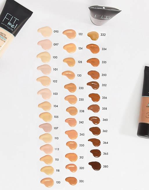 Fit me maybelline foundation deals swatch