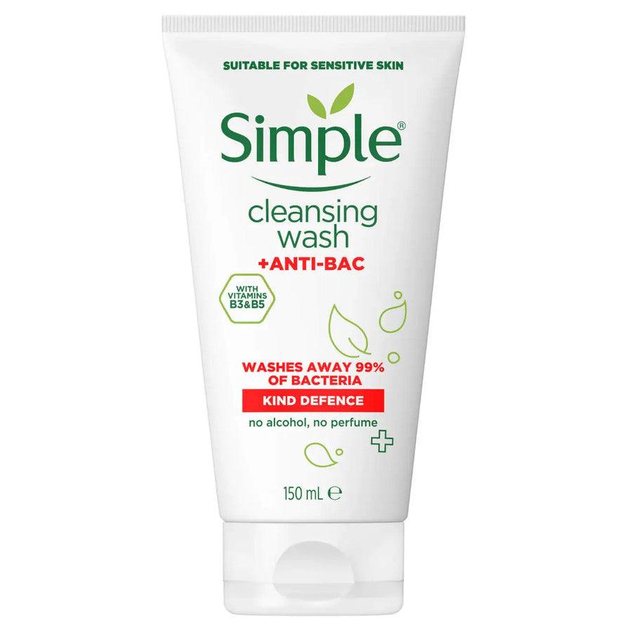 Simple Kind Defence +Anti-Bac Cleansing Facial Wash - 150ml - Iconic and class