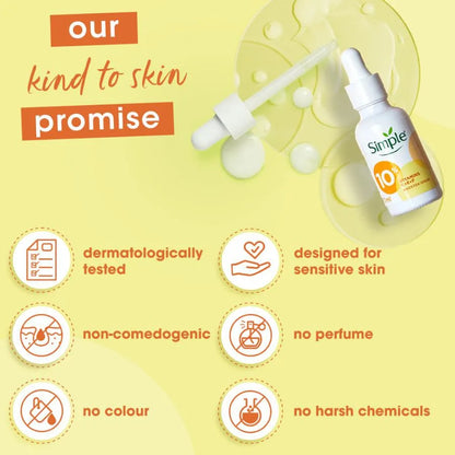 Simple Booster Serum 10% Vitamin C+E+F 30 ML - Iconic and class
