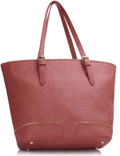 Pink Zipper Tote  Handbag - Iconic and class