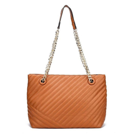 Tan Women's Tote Shoulder Bag - Iconic and class