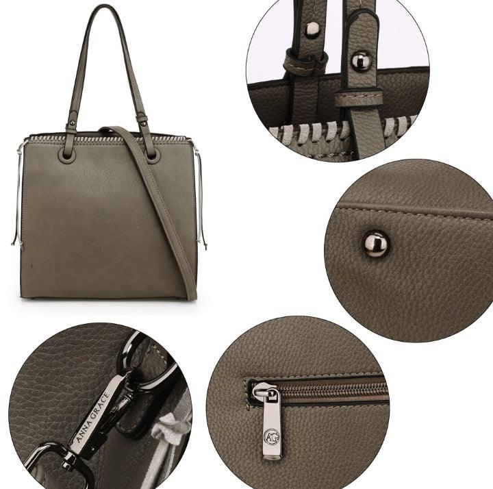 Grey Fashion Tote Handbag - Iconic and class