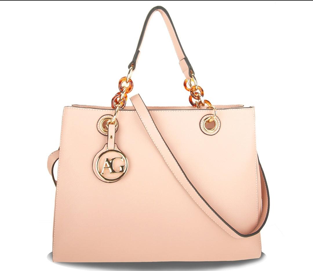 Pink Women's Tote Shoulder Bag - Iconic and class