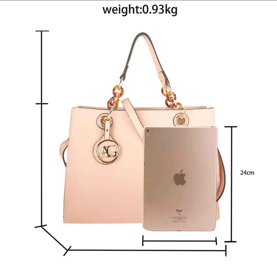 Pink Women's Tote Shoulder Bag - Iconic and class