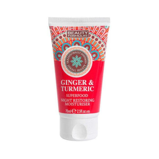 Beauty Formulas Ginger & Turmeric Night Restoring Moisturiser - 75ml - Iconic and class