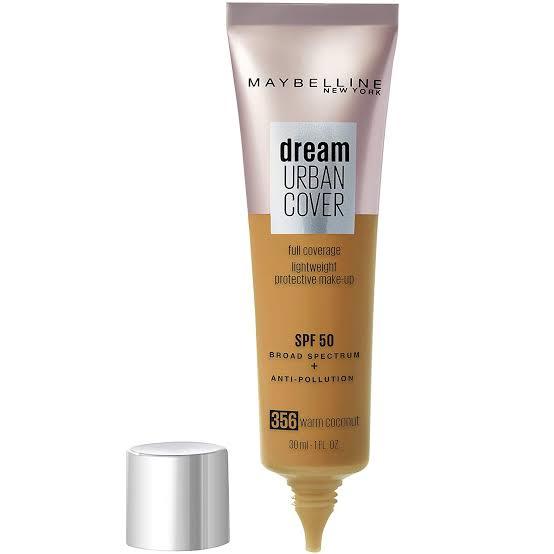 MAYBELLINE DREAM URBAN COVER FOUNDATION, 356 WARM COCONUT - Iconic and class