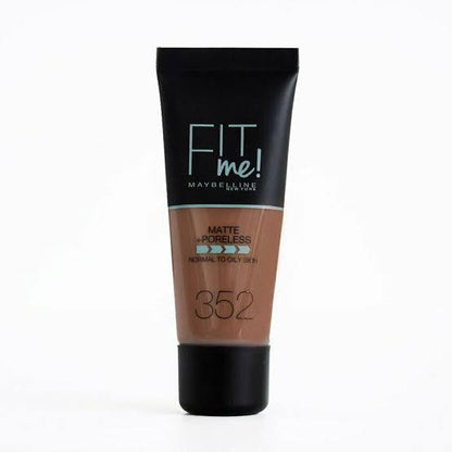 Maybelline Fit Me Foundation (TUBE), Matte + Poreless - Iconic and class