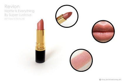 Revlon Super Lustrous Lipstick 047 Dare To Be Nude - Iconic and class